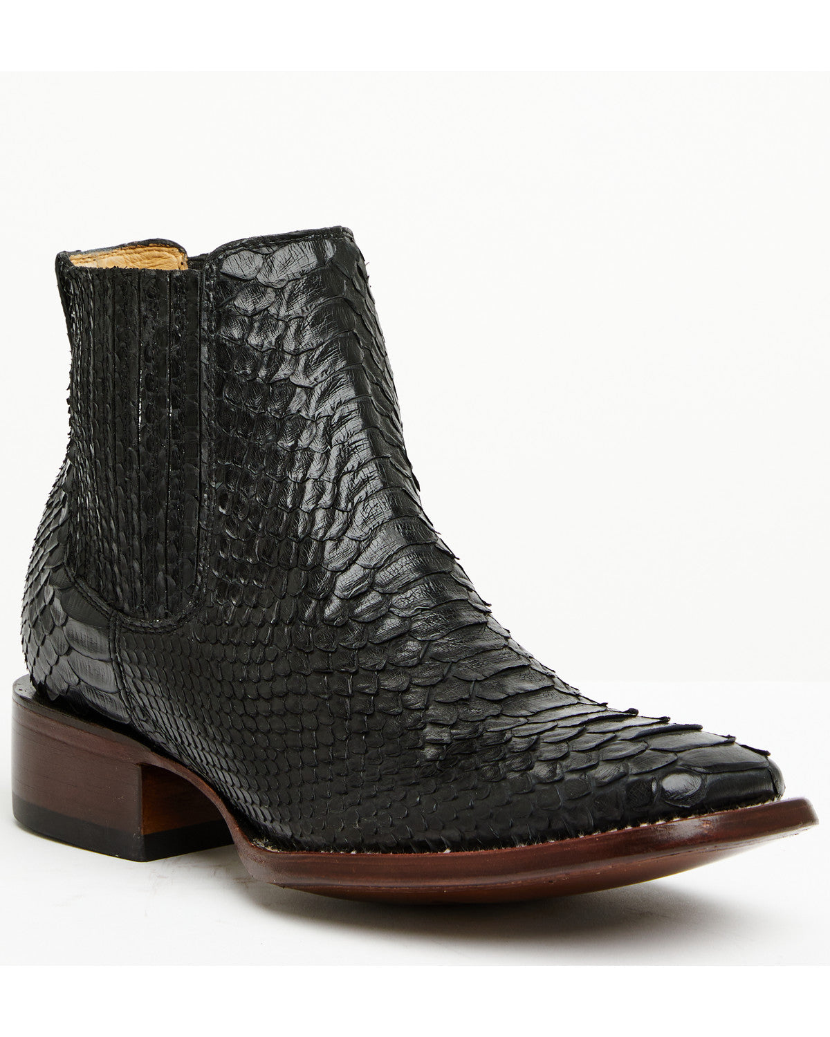 Cody James Men's Hash Exotic Python Western Ankle Boots - Broad Square