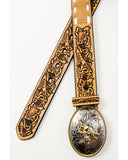 Cinturón vaquero Bull Rider con lengüeta repujada para niño de Cody James