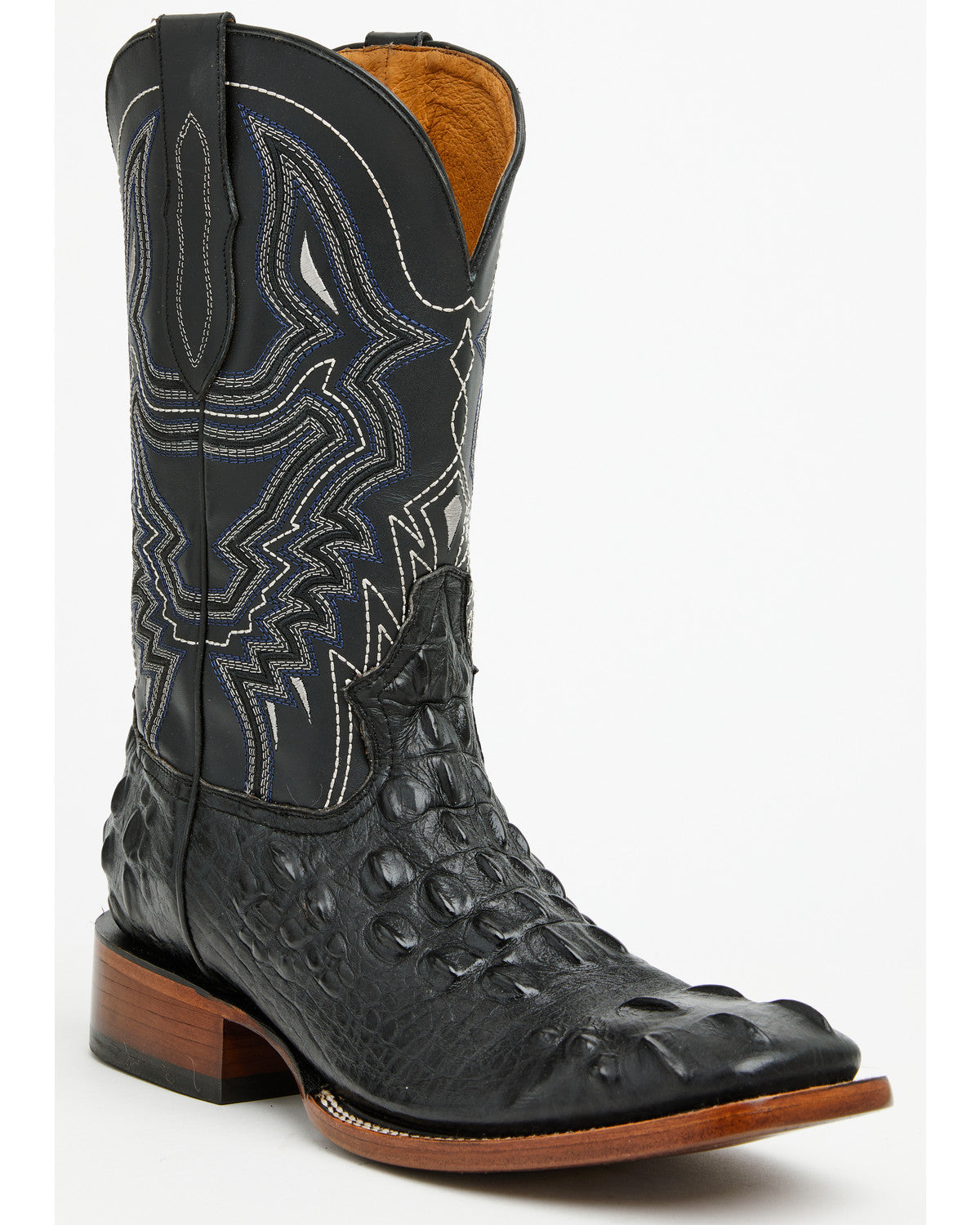 Cody James Men's Croc Print Badlands Western Boots - Broad Square Toe