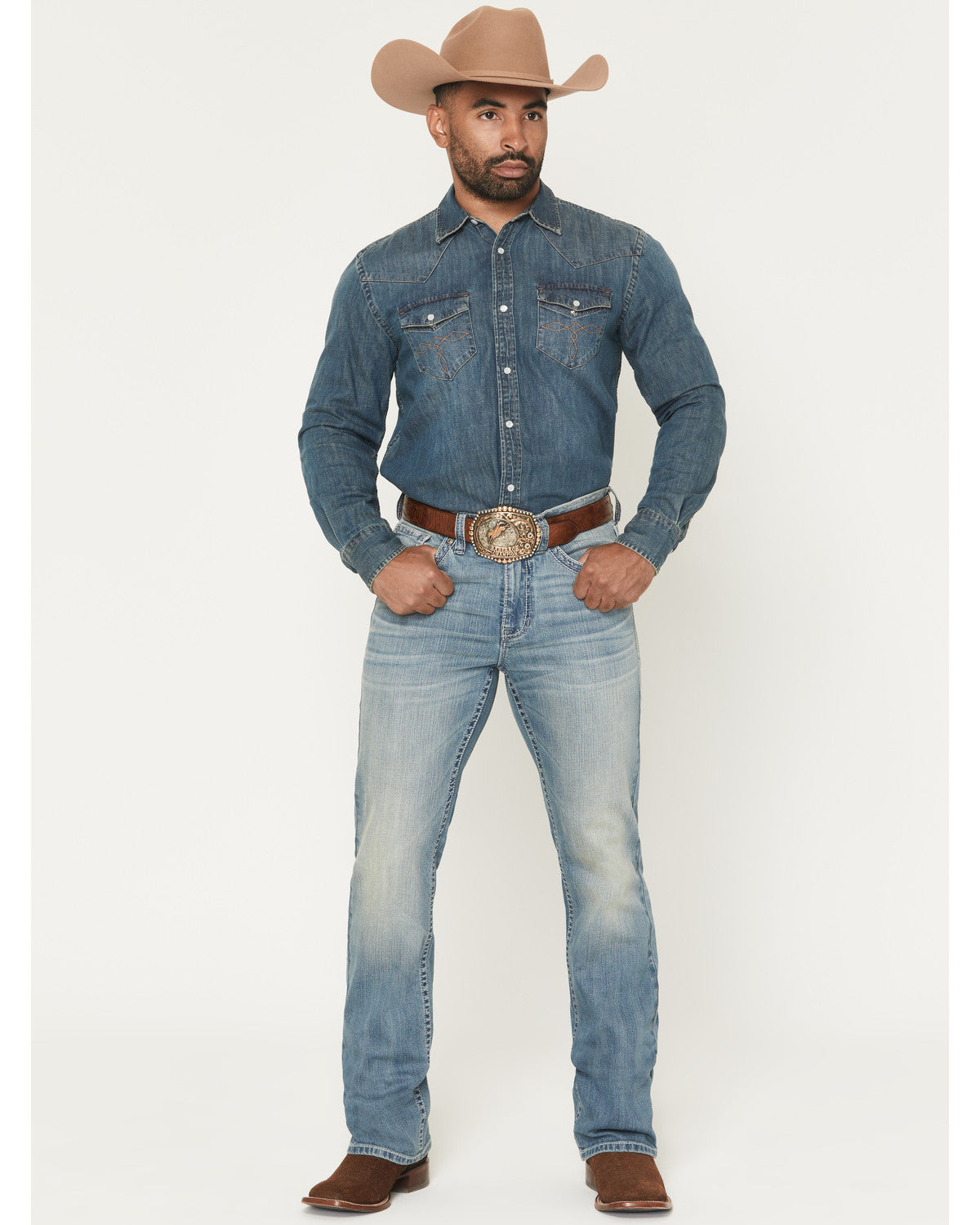 GlamLips 2025グラデストーンdenimブルゾン Cody James Men's Rattler Wash Wyatt Slim Bootcut Stretch Denim Jeans