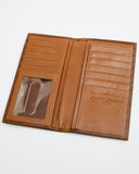 Cartera Rodeo de cuero tejido estilo suroeste de Cody James para hombre