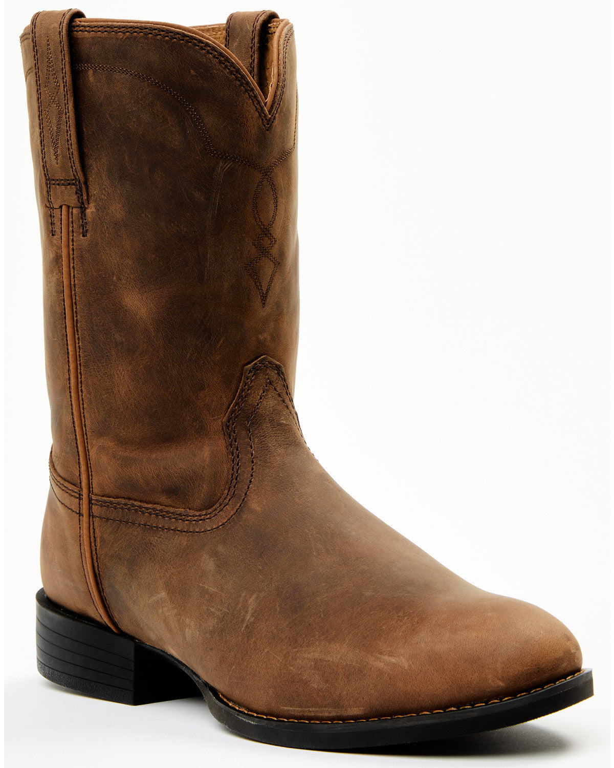 Cody James Men\'s Highland Roper Roumd Toe Black Leather Boots Cody James Men main image 3