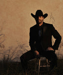 chase rice on a stool