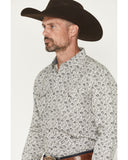 Cody James Men's Sunset Rider Floral Print Long Sleeve Snap Western Shirt