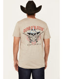 Cody James Men's Guns Blazin Skeleton Cowboy Short Sleeve Graphic T-Shirt