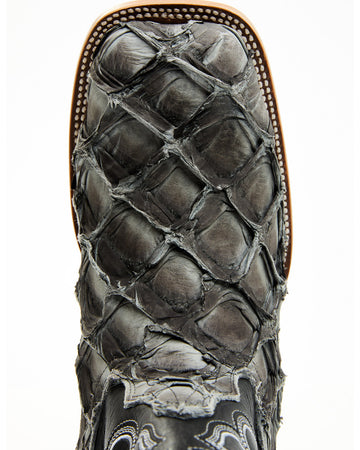 Cody James Men's Exotic Pirarucu Western Boots - Broad Square Toe