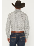 Cody James Men's Sunset Rider Floral Print Long Sleeve Snap Western Shirt
