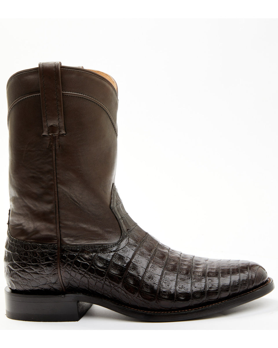 Cody James Black 1978 Men's Carmen Exotic Caiman Belly Roper Boots - R