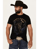 Camiseta gráfica de manga corta "No Regrets Cowboy" de Cody James para hombre