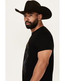 Camiseta gráfica de manga corta "No Regrets Cowboy" de Cody James para hombre